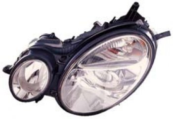 Левая фара (c электрокорректором) DEPO Mercedes-Benz E-Class W211 дорестайлинг седан (2002-2006) (ксенон)