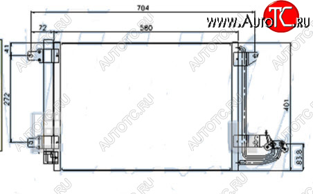 4 199 р. GOLF (+ AU A3 03- SD OCTAVIA 04-) КОНДЕНСАТОР КОНДИЦ (см.каталог) BODYPARTS vwglf04-931  с доставкой в г. Майкоп