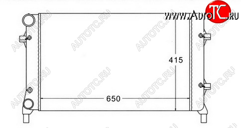 4 799 р. GOLF (+ AU A3 03- SD OCTAVIA 04-PASSAT 05-) РАДИАТОР ОХЛАЖДЕН (см.каталог) BODYPARTS vwglf04-915  с доставкой в г. Майкоп