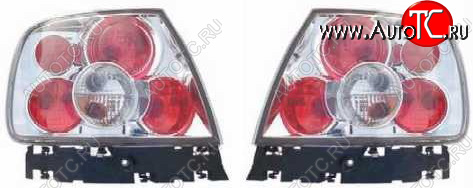 12 599 р. AUDI A4 ФОНАРЬ ЗАДН ВНЕШН Л+П (КОМПЛЕКТ) ТЮНИНГ (LEXUS ТИП) ПРОЗРАЧ ВНУТРИ ХРОМ BODYPARTS ai0a494-741h-n  с доставкой в г. Майкоп