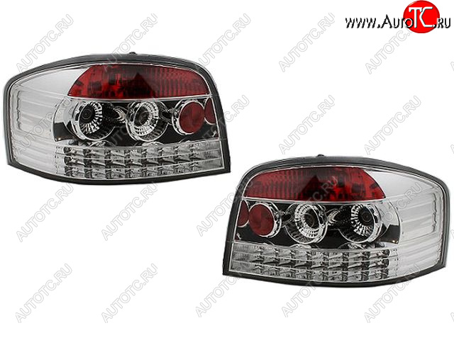 10 849 р. AUDI A3 ФОНАРЬ ЗАДН ВНЕШН Л+П (КОМПЛЕКТ) (3 дв) ТЮНИНГ ДИОД (SONAR) ВНУТРИ ХРОМ SONAR ai0a304-741h-n  с доставкой в г. Майкоп