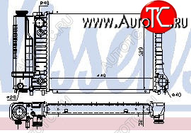 4 649 р. E30 {E34 88-92} РАДИАТОР ОХЛАЖДЕН (NISSENS) (AVA) (см.каталог) NISSENS bme3087-914  с доставкой в г. Майкоп