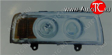6 799 р. Правая фара (линзован) BODYPARTS Audi 80 B3 седан (1986-1991)  с доставкой в г. Майкоп