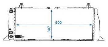 3 579 р. AUDI 100 (600mm X 309mm) РАДИАТОР ОХЛАЖДЕН 1.8 С КОНДИЦ BODYPARTS ai10088-910  с доставкой в г. Майкоп. Увеличить фотографию 1