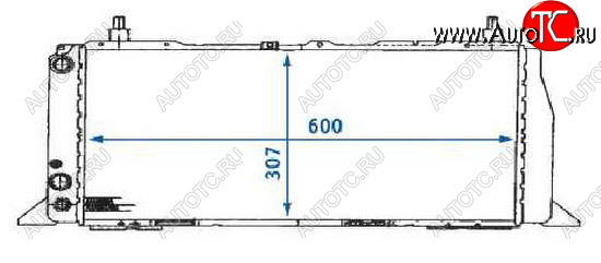 3 579 р. AUDI 100 (600mm X 309mm) РАДИАТОР ОХЛАЖДЕН 1.8 С КОНДИЦ BODYPARTS ai10088-910  с доставкой в г. Майкоп