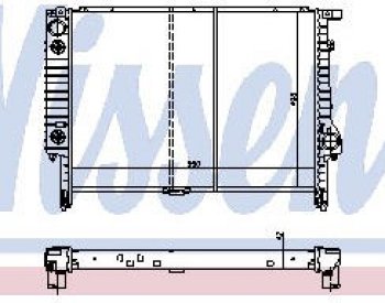 2 799 р. E36 РАДИАТОР ОХЛАЖДЕН (NISSENS) (NRF) (GERI) (см.каталог) NISSENS bme3691-911  с доставкой в г. Майкоп. Увеличить фотографию 1