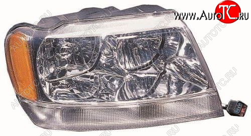 0 р. Правая фара (под корректор) DEPO Jeep Grand Cherokee WJ (1998-2005)  с доставкой в г. Майкоп