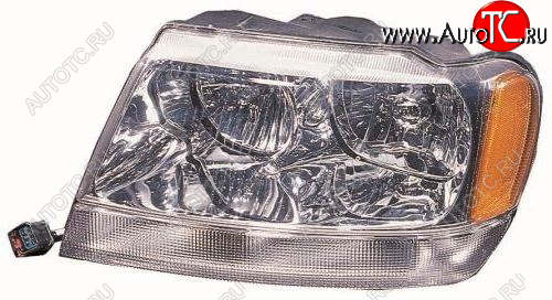 0 р. Левая фара (под корректор) DEPO Jeep Grand Cherokee WJ (1998-2005)  с доставкой в г. Майкоп