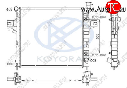 14 899 р. GR CHEROKEE РАДИАТОР ОХЛАЖДЕН 4.7 AT (KOYO) KOYORAD jpgch99-911  с доставкой в г. Майкоп