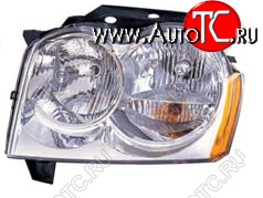 11 349 р. Фара в сборе левая DEPO Jeep Grand Cherokee WK (2004-2010)  с доставкой в г. Майкоп