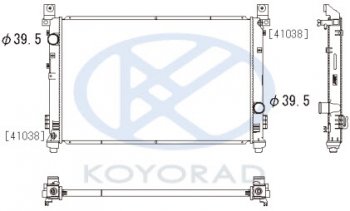 13 899 р. PACIFICA РАДИАТОР ОХЛАЖДЕН AT (KOYO) KOYORAD crpcf04-910  с доставкой в г. Майкоп. Увеличить фотографию 1