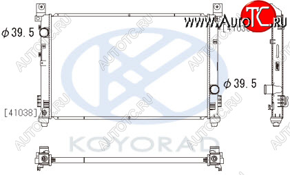 13 899 р. PACIFICA РАДИАТОР ОХЛАЖДЕН AT (KOYO) KOYORAD crpcf04-910  с доставкой в г. Майкоп