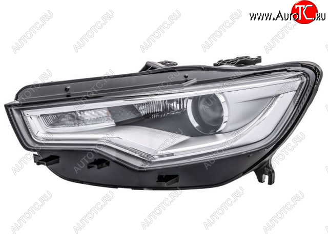 37 849 р. Левая фара (с электрокорректором, ксенон) DEPO Audi A6 C7 дорестайлинг, седан (2010-2014)  с доставкой в г. Майкоп