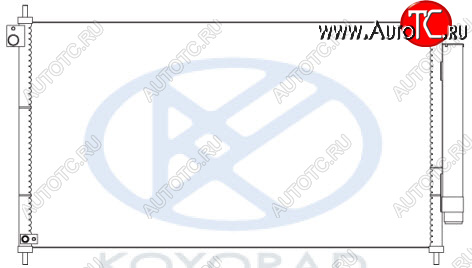 9 899 р. CIVIC КОНДЕНСАТОР КОНДИЦ (СЕДАН) (ХЭТЧБЭК) (KOYO) KOYORAD hdcvc12-930  с доставкой в г. Майкоп