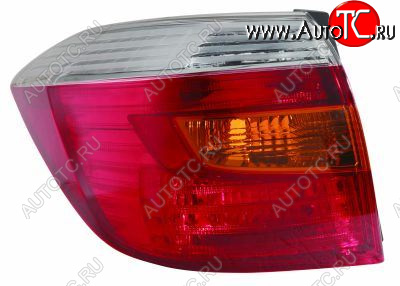 7 299 р. Левый фонарь DEPO Toyota Highlander XU40 дорестайлинг (2007-2010)  с доставкой в г. Майкоп