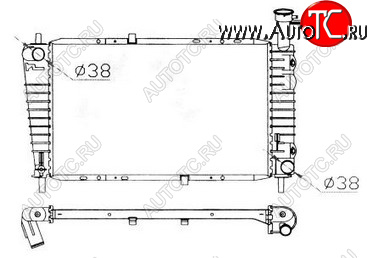 9 849 р. TAURUS (SABLETAURUS SHO) РАДИАТОР ОХЛАЖДЕН AT 3 3.8 BODYPARTS fdtrs86-913  с доставкой в г. Майкоп