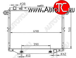 13 499 р. LANDCRUISER (1HDFTE) РАДИАТОР ОХЛАЖДЕН AT 4.2 (дизель) BODYPARTS tylan98-912  с доставкой в г. Майкоп