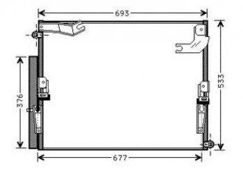9 949 р. LANDCRUISER (LX470) КОНДЕНСАТОР КОНДИЦ С 2 КОНДИЦ BODYPARTS tylan98-931  с доставкой в г. Майкоп. Увеличить фотографию 1