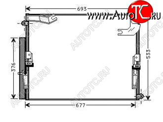 9 949 р. LANDCRUISER (LX470) КОНДЕНСАТОР КОНДИЦ С 2 КОНДИЦ BODYPARTS tylan98-931  с доставкой в г. Майкоп