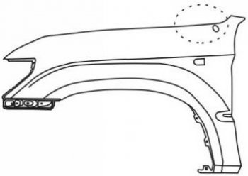 24 999 р. PRADO КРЫЛО ПЕРЕДН ЛЕВ С ОТВ ППОВТОРИТЕЛЬ ПАНТЕННУ (Тайвань) BODYPARTS typrd96-271-l  с доставкой в г. Майкоп. Увеличить фотографию 1