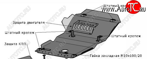 1 169 р. PRADO ЗАЩИТА ПОДДОНА ДВИГАТЕЛЯ , СТАЛЬН BODYPARTS typrd05-9f0  с доставкой в г. Майкоп