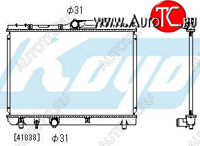 4 749 р. COROLLA {ДЛИНА 525мм} РАДИАТОР ОХЛАЖДЕН MT 1.3 1.5 1.6 1.8 (KOYO) (1 ряд) KOYORAD tycrl92-917  с доставкой в г. Майкоп