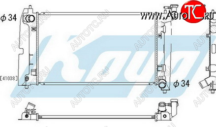 4 799 р. COROLLA РАДИАТОР ОХЛАЖДЕН MT 1.4 1.6 BODYPARTS tycrl02-913  с доставкой в г. Майкоп