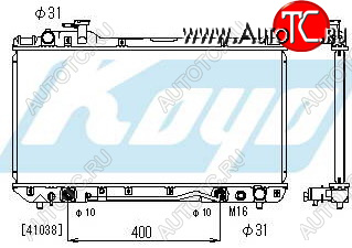 10 549 р. RAV4 РАДИАТОР ОХЛАЖДЕН AT 2 (KOYO) KOYORAD tyrv494-910  с доставкой в г. Майкоп