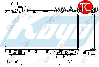 4 299 р. RAV4 РАДИАТОР ОХЛАЖДЕН AT 2 (2 ряд) BODYPARTS tyrv496-911  с доставкой в г. Майкоп