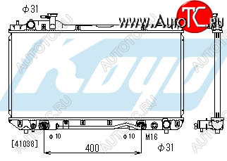 7 649 р. RAV4 РАДИАТОР ОХЛАЖДЕН AT 2 (1 ряд) BODYPARTS tyrv498-912  с доставкой в г. Майкоп