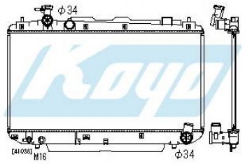 6 849 р. RAV4 РАДИАТОР ОХЛАЖДЕН MT 2 (KOYO) KOYORAD tyrv400-910  с доставкой в г. Майкоп. Увеличить фотографию 1