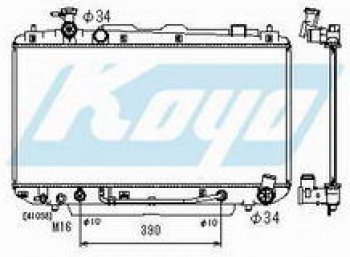 7 999 р. RAV4 РАДИАТОР ОХЛАЖДЕН AT 2 (KOYO) KOYORAD tyrv400-911  с доставкой в г. Майкоп. Увеличить фотографию 1