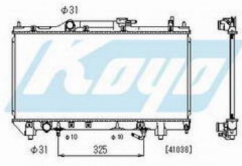 6 299 р. AVENSIS {7AFE} РАДИАТОР ОХЛАЖДЕН AT 1.8 (KOYO) KOYORAD tyave97-910  с доставкой в г. Майкоп. Увеличить фотографию 1