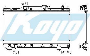 4 749 р. AVENSIS {4AFE7AFE} РАДИАТОР ОХЛАЖДЕН MT 1.6 1.8 (KOYO) KOYORAD tyave97-911  с доставкой в г. Майкоп. Увеличить фотографию 1