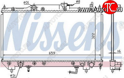 6 499 р. AVENSIS (7AFE) РАДИАТОР ОХЛАЖДЕН AT 1.8 BODYPARTS tyave98-910  с доставкой в г. Майкоп