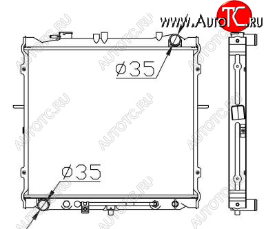 6 249 р. SPORTAGE РАДИАТОР ОХЛАЖДЕН 2 AT BODYPARTS kaspr94-912  с доставкой в г. Майкоп
