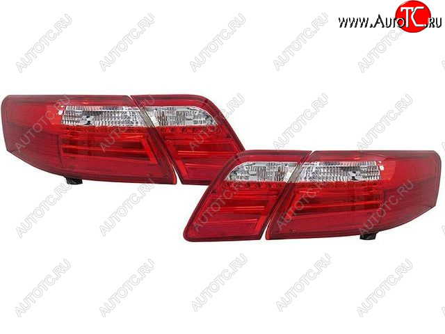 26 949 р. CAMRY ФОНАРЬ ЗАДН ВНЕШН+ВНУТР Л+П (КОМПЛЕКТ) ТЮНИНГ С ДИОД (EAGLE EYES) КРАСН - ХРОМ EAGLE EYES tycam06-761-n  с доставкой в г. Майкоп