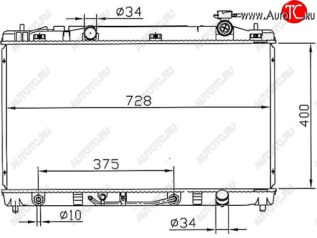 6 999 р. CAMRY РАДИАТОР ОХЛАЖДЕН AT 2.4 BODYPARTS tycam06-914  с доставкой в г. Майкоп