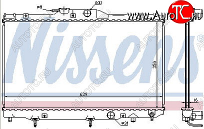 10 599 р. COROLLA (1ZZFE3ZZFE4ZZFE) РАДИАТОР ОХЛАЖДЕН MT 1.4 1.6 1.8 (1 ряд) BODYPARTS tycrl97-910  с доставкой в г. Майкоп