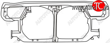7 799 р. CAMRY СУППОРТ РАДИАТОРА (Тайвань) TYG tycam92-380  с доставкой в г. Майкоп