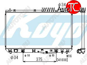 6 849 р. CAMRY {ES 300 97-} РАДИАТОР ОХЛАЖДЕН AT 3 (KOYO) KOYORAD tycam97-913  с доставкой в г. Майкоп