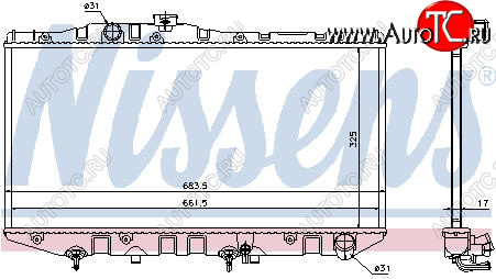 3 399 р. CAMRY РАДИАТОР ОХЛАЖДЕН AT 2 (1 ряд) BODYPARTS tycam87-910  с доставкой в г. Майкоп