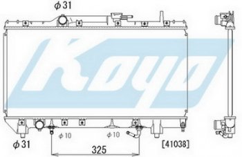 4 649 р. CARINA E РАДИАТОР ОХЛАЖДЕН AT 1.6 1.8 (KOYO) KOYORAD tycae92-917  с доставкой в г. Майкоп. Увеличить фотографию 1