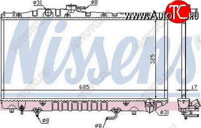 2 699 р. CARINA II РАДИАТОР ОХЛАЖДЕН AT 2 BODYPARTS tyca288-914  с доставкой в г. Майкоп