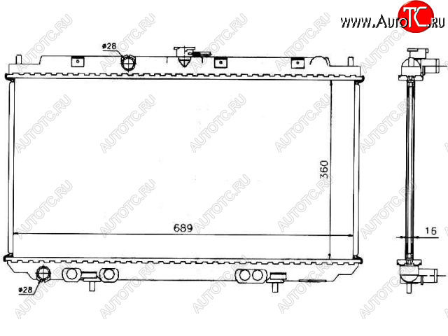 6 899 р. ALMERA (+ P12 02-) РАДИАТОР ОХЛАЖДЕН MT (см.каталог) BODYPARTS nnalm02-914  с доставкой в г. Майкоп