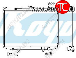 8 349 р. TERRANO РАДИАТОР ОХЛАЖДЕН MT 2.4 3 (KOYO) KOYORAD nnter87-912  с доставкой в г. Майкоп
