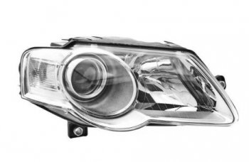 Правая фара (c электрокорректором) DEPO Volkswagen Passat  B6 (2005-2011) седан (линзован)