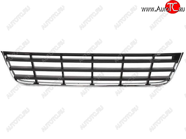1 249 р. Центральная решетка переднего бампера (пр-во Китай) BODYPARTS Volkswagen Passat B6 седан (2005-2011) (молдинг хром)  с доставкой в г. Майкоп
