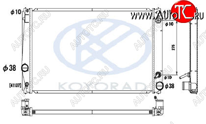 8 749 р. RAV4 РАДИАТОР ОХЛАЖДЕН 2.4 , 3.5 AT (KOYO) KOYORAD tyrv406-912  с доставкой в г. Майкоп
