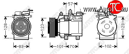 35 699 р. TUCSON {HCC) (Sportage 04-} КОМПРЕССОР КОНДИЦ 2.7 (бензин) (см.каталог) (AVA) AVA hntun04-970  с доставкой в г. Майкоп